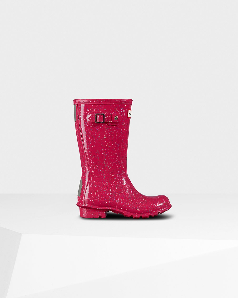 Botas de Lluvia Hunter Niños - Original Big Giant Glitter - Rosas - DRTHEKQ-17